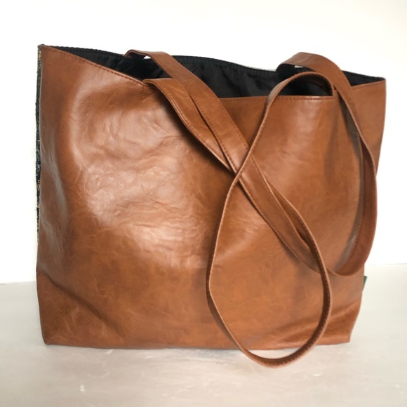 Thomas kinkade shoulder Vegan leather Tote bag - Picture 3 of 8